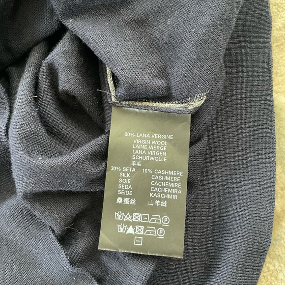 Corneliani virgin wool polo sweater size M - Picture 8 of 13